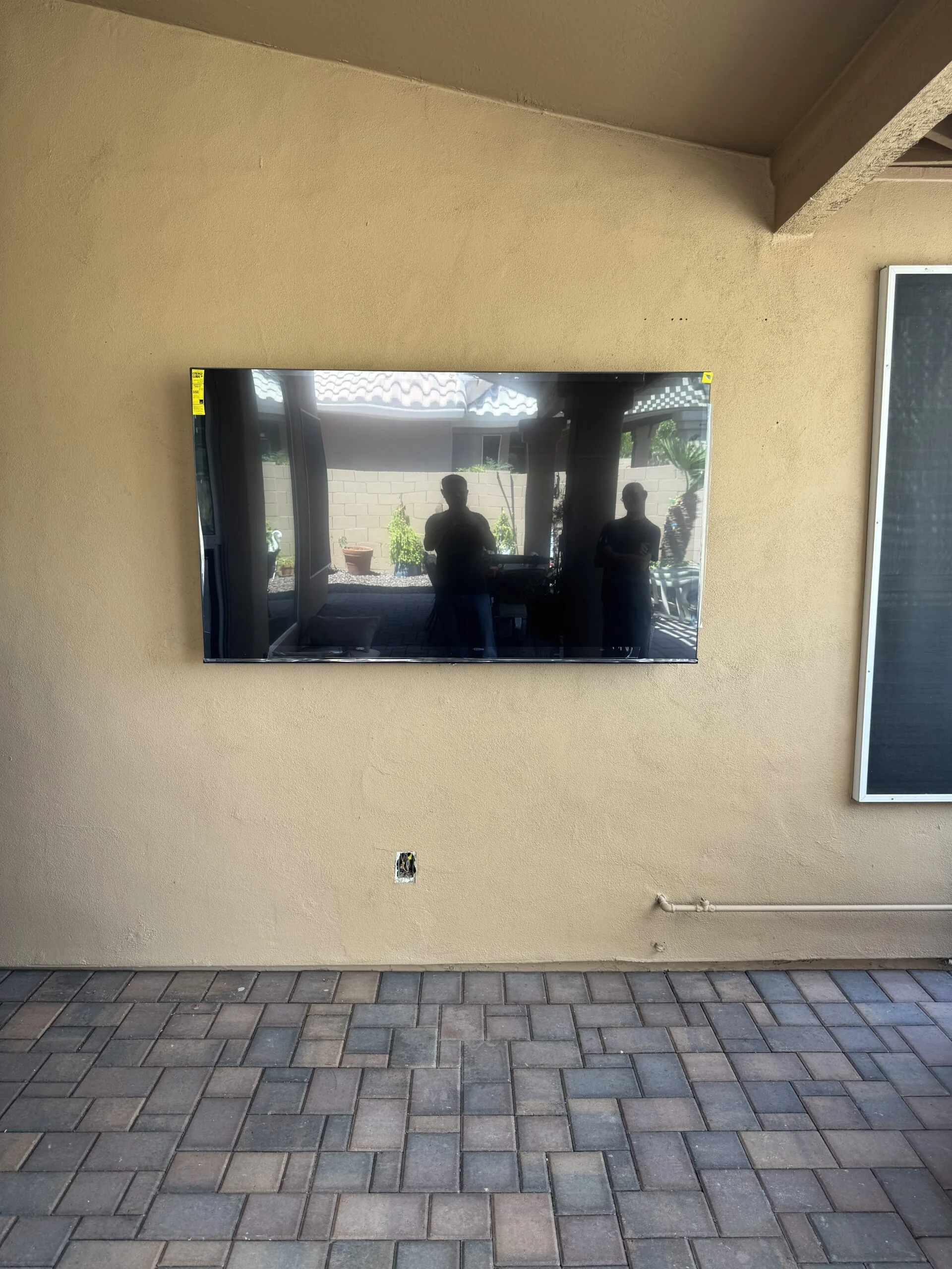 After: Outdoor Patio TV Mounting
